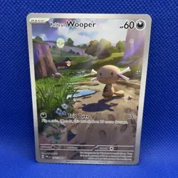 Pokemon Paldean Wooper Illustration Rare Holo 102/094 60 HP TCG Card - Image 1