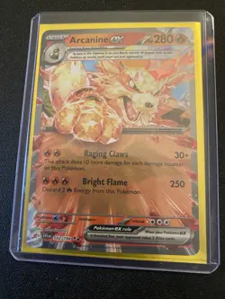 Pokemon Arcanine ex 032/198 Double Rare Scarlet & Violet Holo Card w/ Top Loader - Image 1