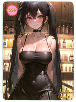 ❤TAIHOU Goddess Story Anime Waifu Doujin Card STUNNING GIRL - SSR-008 AZUR Card - Image 1