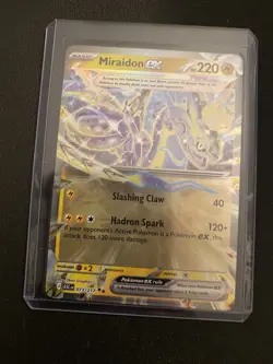 Pokemon Miraidon ex 073/217 Double Rare Ascended Heroes Card w/ Top Loader - Image 1