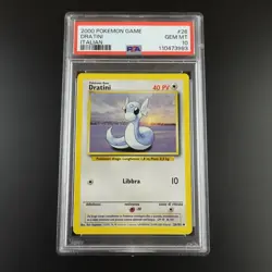 PSA 10 Dratini 26/102 ITALIAN Base Set 1999-2000 Non Holo Pokemon Card - Image 1
