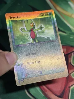Treecko 76/109 Ex Ruby and Sapphire Reverse Holo Foil Pokemon Card - Image 4