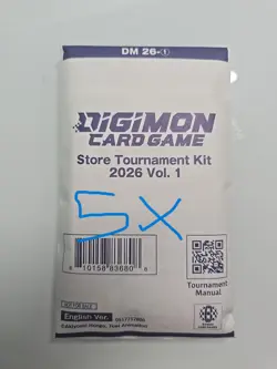 5x Digimon Card Game Store Tournament Kit 2026 Vol 1 English Sealed - Image 1