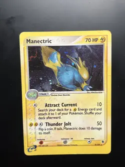 Pokemon TCG Ruby & Sapphire Card | Manectric Holo 9/109 Common - Image 1