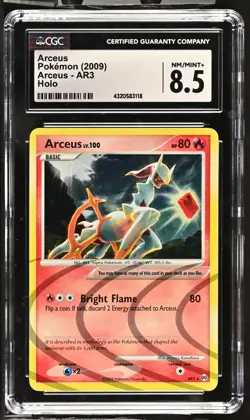 CGC Graded 8.5 NM/MINT+ Arceus AR3 Holo Subset Platinum Arceus Pokemon Card - Image 1