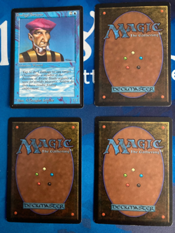 4x MTG Prodigal Sorcerer Beta Edition Magic: The Gathering Light Play Playset - Image 2
