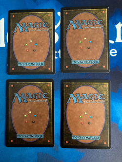4x MTG Prodigal Sorcerer Beta Edition Magic: The Gathering Light Play Playset - Image 3