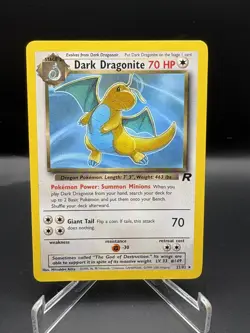 Pokemon Dark Dragonite TCG Card 22/82 Team Rocket, Non-Holo Rare NM - Image 1