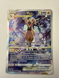 Zeraora VSTAR GG43/GG70 Ultra Rare 2023 Pokemon Crown Zenith Full Art Card NM+ - Image 1