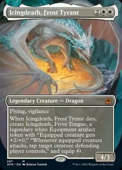 Icingdeath, Frost Tyrant (Borderless) - Near Mint MTG - Image 1