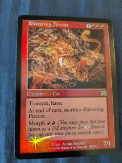 Rare MTG Blistering Firecat - Onslaught - Foil - Image 1