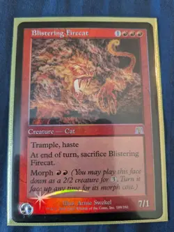 Rare MTG Blistering Firecat - Onslaught - Foil - Image 3