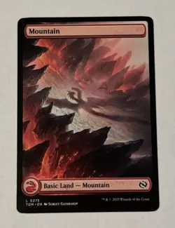 MTG Mountain - Tarkir Dragonstorm Full Art Land # 275 NM - Image 1