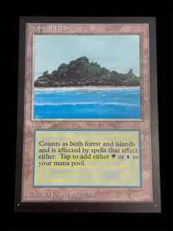 1993 MTG - Collector’s Edition - TROPICAL ISLAND - Rare Dual Land - NM/M - Image 1