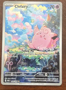 Lillie's Clefairy ex Special Illustration Rare Holo Sv09 184/159 Pokemon - Image 1