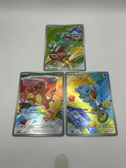 Pokemon First Partner Kanto Promos- Bulbasaur 37, Charmander 38, & Squirtle 39 - Image 1
