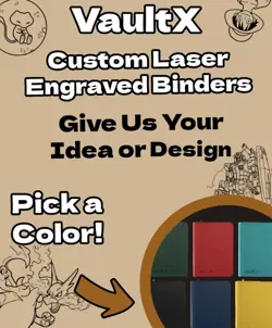 12 Pocket Laser Engraved Pokemon Vaultx Binder (Made To Order) - Image 1