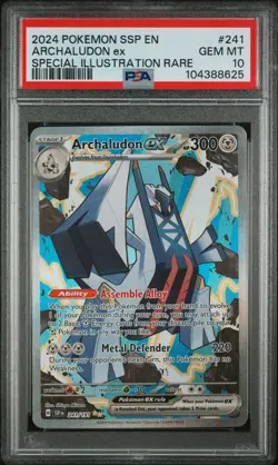 2024 POKEMON SSP EN-SURGING SPARKS #241 ARCHALUDON EX PSA 10 - Image 1