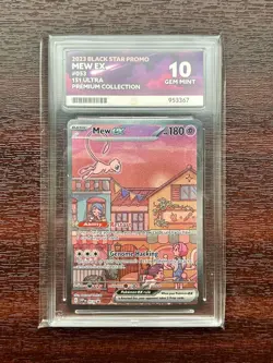 Pokemon TCG Mew EX #053 151 UPC Black Star Promo Ace 10 Gem Mint 10-10-10-10 🔥 - Image 1