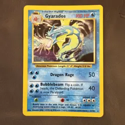 Gyarados 6/102 Holo Base Set Pokemon WOTC Vintage NM - Image 1
