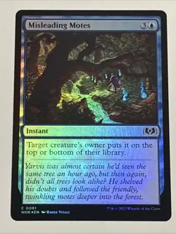 MTG Wilds of Eldraine Misleading Motes Foil 0061 NM - Image 1