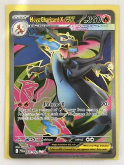 Mega Charizard X ex 109/94 Ultra Rare Phantasmal Flames Pokemon Card - Image 1