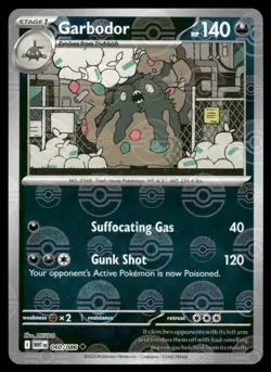 Pokemon Cards Garbodor 060/086 Reverse Holo POKE BALL White Flare Uncommon NM *2 - Image 1