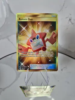 Rotom Dex 159/149 Sun & Moon Gold Secret Rare Pokemon Card TCG 🍬 - Image 1