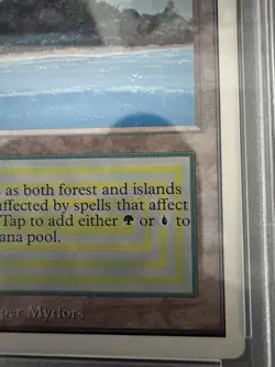 MTG Magic Gathering -- Tropical Island Unlimited PSA 7 (Near Mint) #2 - Image 4