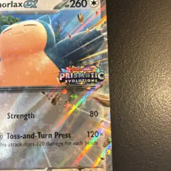 Snorlax ex 076/131 STAMPED Prismatic Evolutions Double Rare Pokemon Near Mint - Image 2