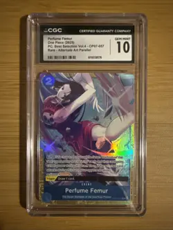 Perfume Femur 🔥 2025 One Piece Best Selection Vol 4 - OP07-057 Alt Art - CGC 10 - Image 1