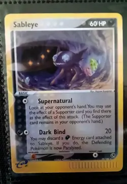 Sableye 10/100 Pokemon EX Sandstorm Reverse Holo Rare Card 2003 - SEE PHOTOS - Image 2