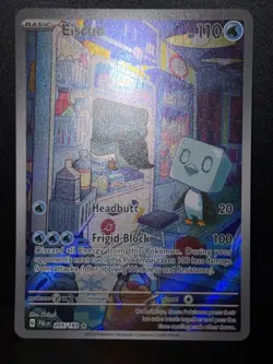 Eiscue 205/193 SV Paldea Evolved Illustration Rare Holo Pokemon Card NM - Image 2