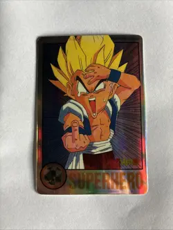 Dragon Ball Z Super Hero Card Prism Gotenks SSJ Power 60000 DBZ 1995 - Image 1