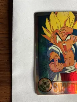 Dragon Ball Z Super Hero Card Prism Gotenks SSJ Power 60000 DBZ 1995 - Image 2