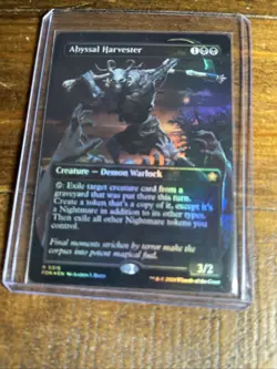 Abyssal Harvester (Borderless) (Mana Foil) #381 foil Magic the Gathering Card - Image 1