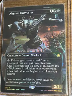 Abyssal Harvester (Borderless) (Mana Foil) #381 foil Magic the Gathering Card - Image 4