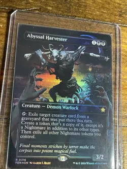 Abyssal Harvester (Borderless) (Mana Foil) #381 foil Magic the Gathering Card - Image 5