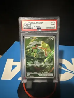 2023 pokemon mew en #172 caterpie mint 9 illustration rare Psa - Image 1