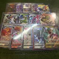 ⭐⭐POKEMON ENGLISH 15X V CARDS BUNDLE TOP LOADED & SLEEVED PACK FRESH ⭐⭐ - Image 1