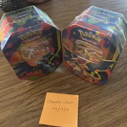 Pokemon TCG Mega Charizard EX Tin X2 Sealed - Image 3