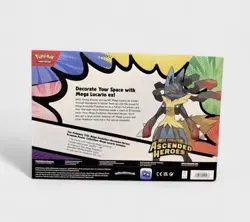 Pokemon TCG Ascended Heroes Mega Lucario Premium Poster Collection Box Sealed - Image 2