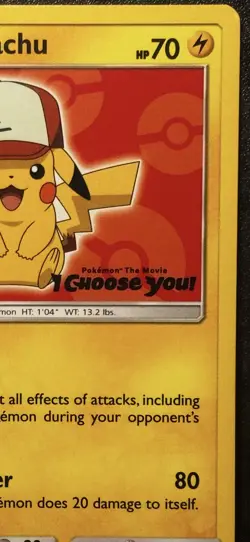 POKEMON CARD - ASH'S PIKACHU - SM109 - PROMO - 2017 - LP - Image 4