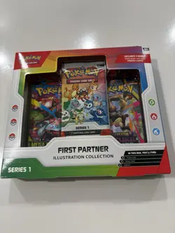 Pokemon TCG First Partner Illustration Collection Series 1 Promo Booster Box - Image 1