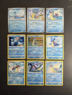 9 Lapras Pokemon Card Collection Holo Rare BW SM SWSH SV PTCG A4 - Image 1