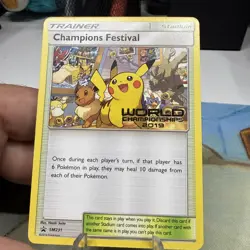 Pokemon Champions Festival SM231 2019 World Championships NM - Image 3