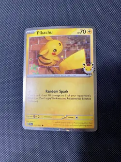 Pikachu 051/162 Pokemon Day 2026 30th Anniversary Stamped Promo Pokemon TCG NM - Image 1