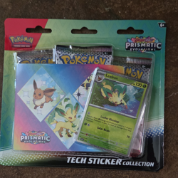 Pokemon Scarlet & Violet Prismatic Evolutions Tech Sticker Collection Leafeon P… - Image 1