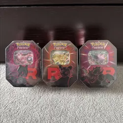 Pokemon TCG: Team Rocket Tin - Set of 3 - IN HAND ✅ - Image 1