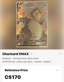 Charizard VMAX - SV107/SV122 - Pokemon Shining Fates Sword Shield Shiny Rare NM - Image 1